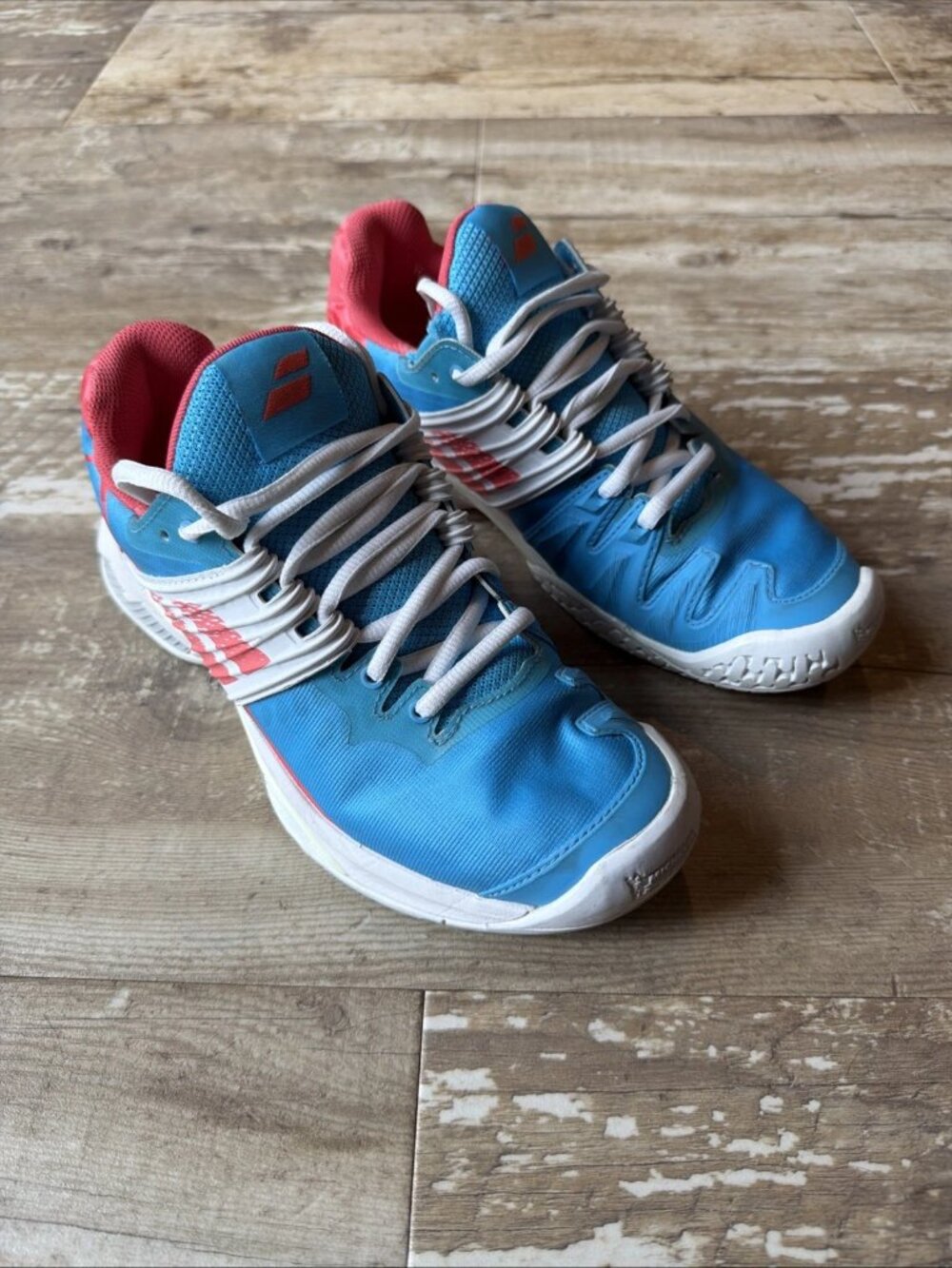 BABOLAT Propulse Fury All Court Blue Pink Tennis Shoes Women’s 7